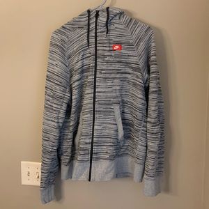 Nike grey and black hoodie